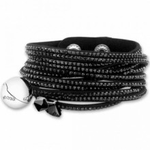 Bracelet Strass noir  par Siyaje