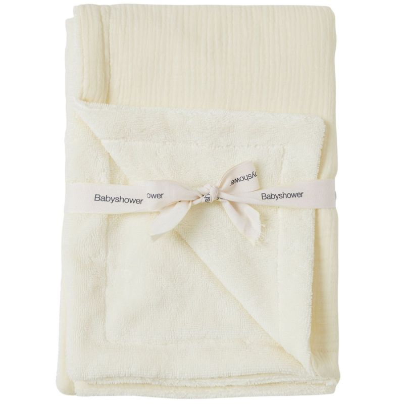 Couverture polaire Ivory Powder (80 x 70 cm) Babyshower Produit 1