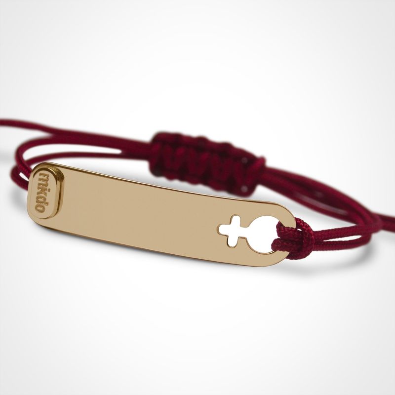 Bracelet I am Fille (or jaune 750°) Mikado