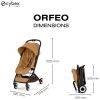 Poussette Ultra Compacte Orfeo 2026 châssis Black Cinnamon Yellow Cybex Produit 4
