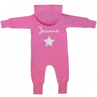 Combinaison hiver façon sweat rose personnalisable (18-24 mois) Les Griottes