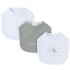 Set 3 bavoirs mousseline Smart flowers - Noukie's