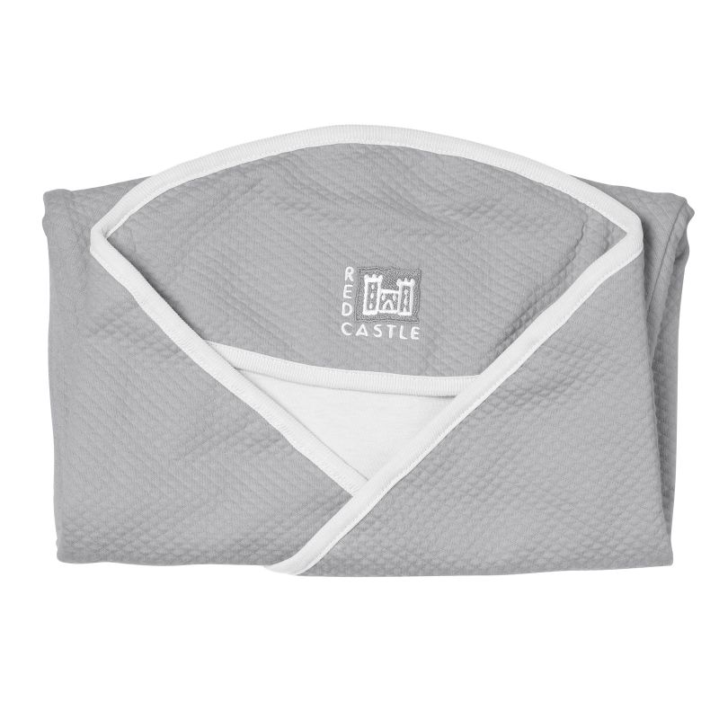 Babynomade fleur de coton gris clair et blanc (0-4 mois) Red Castle