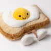 Peluche Amuseable Toast Egglantine sur pain grillé (16 cm)  par Jellycat