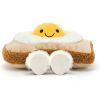 Peluche Amuseable Toast Egglantine sur pain grillé (16 cm)  par Jellycat