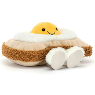 Peluche Amuseable Toast Egglantine sur pain grillé (16 cm)  par Jellycat