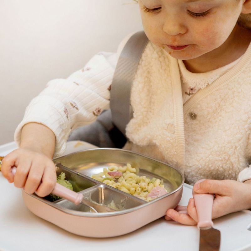 Assiette compartimentée inox Barbe à papa Béaba Ambiance 3
