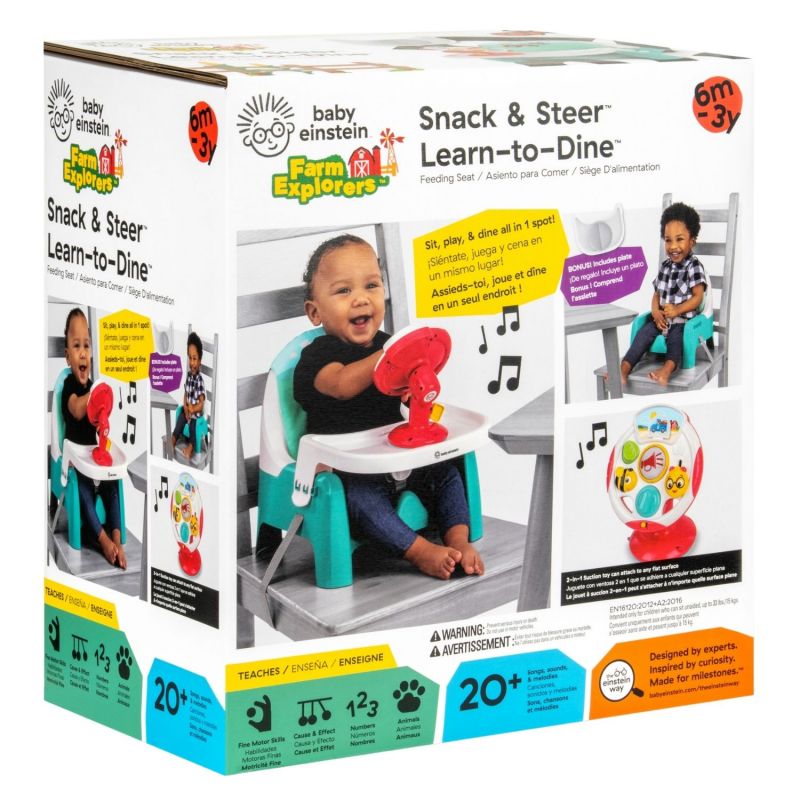 Rehausseur de chaise avec jouet d'activités Farm Explorers Baby Einstein Packaging 8