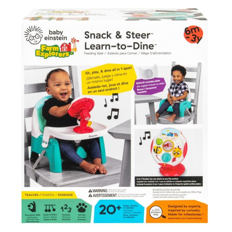 Rehausseur de chaise avec jouet d'activités Farm Explorers Baby Einstein Packaging 9