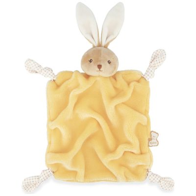 Doudou plat Lapin jaune