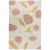 Variation Beige, rose, jaune du produit Tapis rectangulaire Sunny Flowers Pêche (100 x 150 cm) de la marque Nattiot