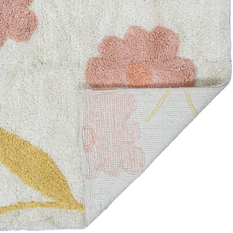 Tapis rectangulaire Sunny Flowers Pêche (100 x 150 cm) Nattiot Produit 3