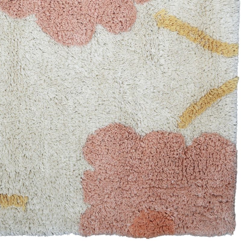 Tapis rectangulaire Sunny Flowers Pêche (100 x 150 cm) Nattiot Produit 4