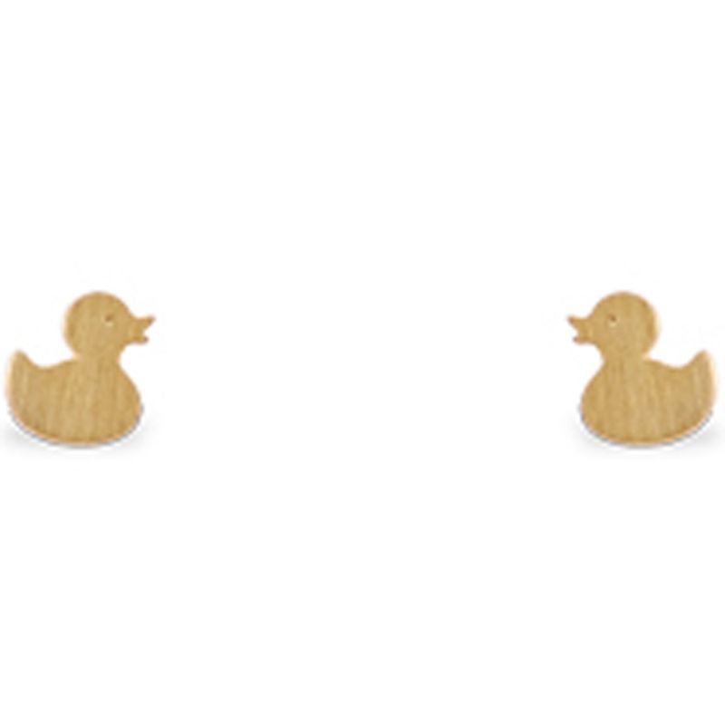 Boucles d'oreilles Mini Coquine canard (vermeil doré) Coquine