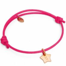 Bracelet Initiales avec étoile personnalisable (plaqué or)  par Merci Maman