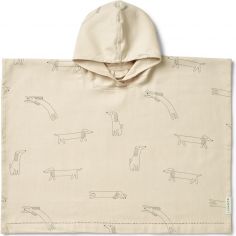 Poncho de bain Roomie Dog sandy (1-2 ans) - Liewood