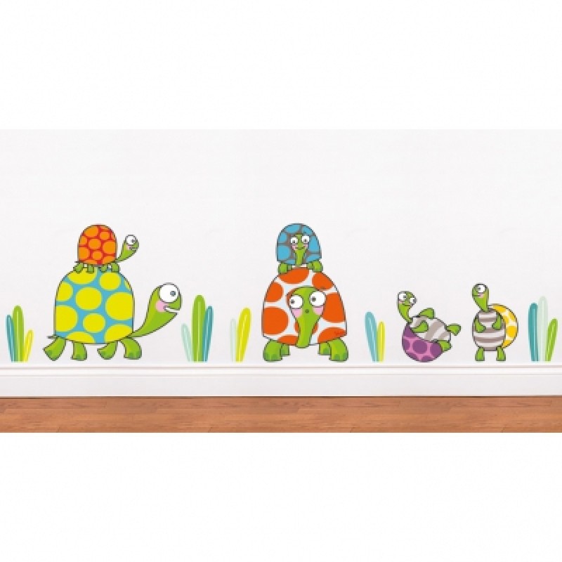 Sticker famille tortues Série-Golo
