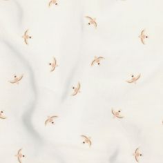 Couverture d'hiver en mousseline double Wabi-sabi Nude haiku birds natural