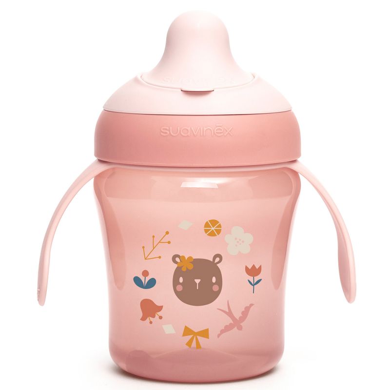 Tasse à bec Into the forest rose (200ml) Suavinex
