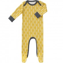 Pyjama léger Havre lemon (3-6 mois : 60 à 67 cm)  par Fresk