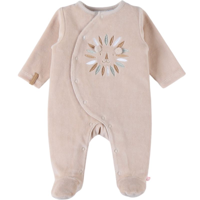 Pyjama velours beige lion (6 mois) Noukie's