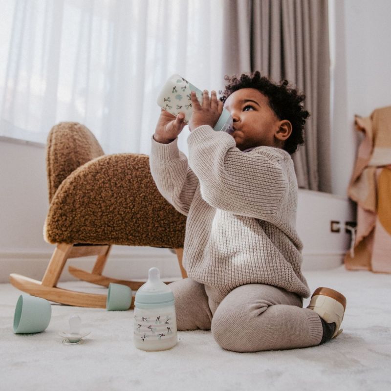 Biberon tétine SXPro S Birdies Vert (150Ml) Suavinex Ambiance 2