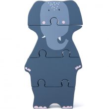 Puzzle vertical en bois Mrs. Elephant  par Trixie