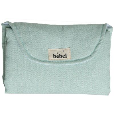 Tapis à langer Sorbet menthe en coton irisé BEBEL