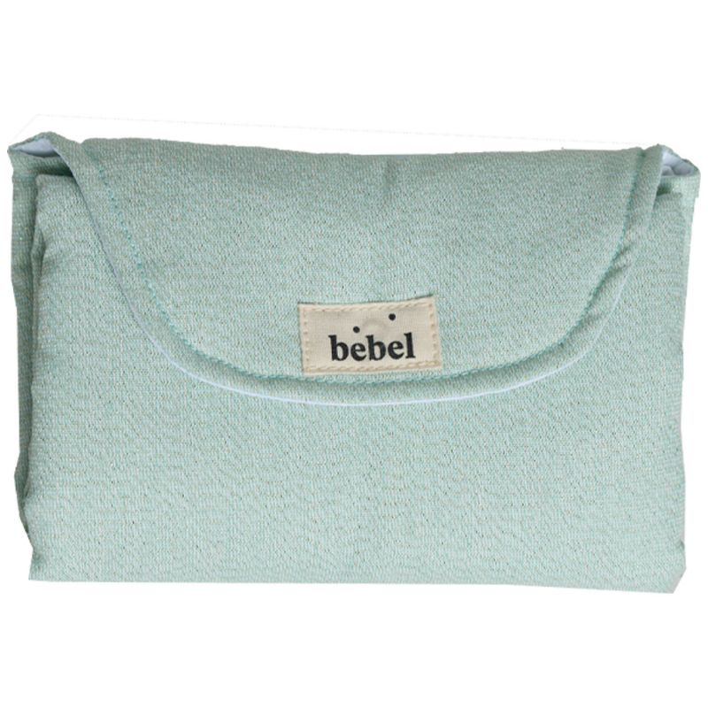 Tapis à langer Sorbet menthe en coton irisé BEBEL Produit 1