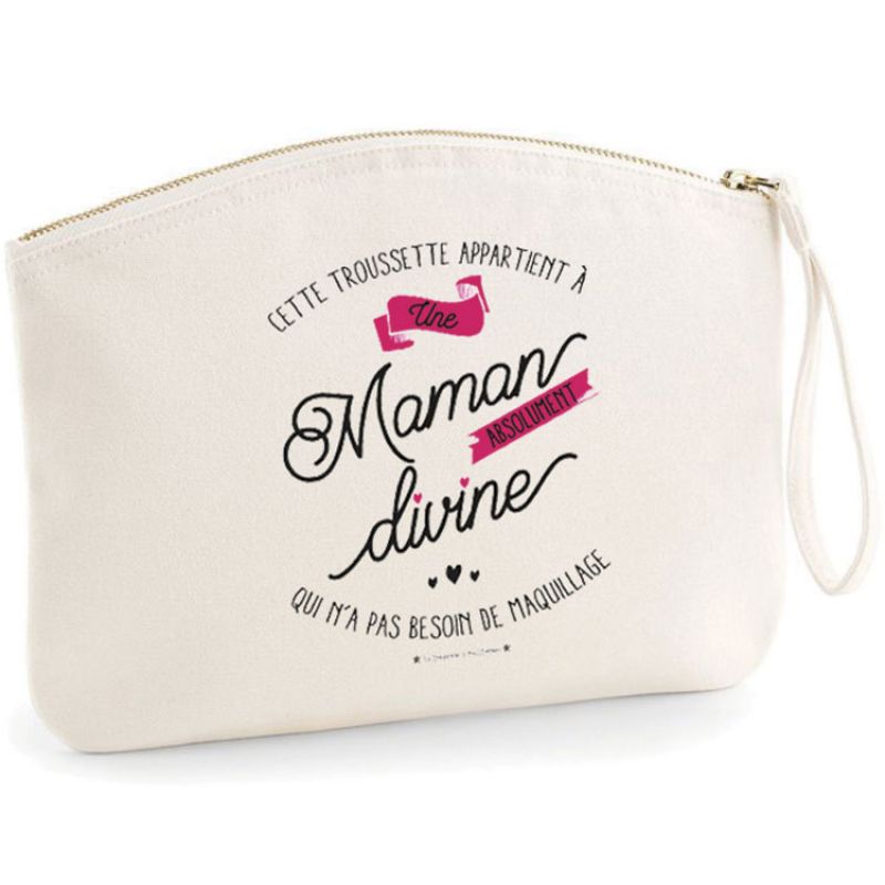 Pochette Une maman divine La Poupette à paillettes
