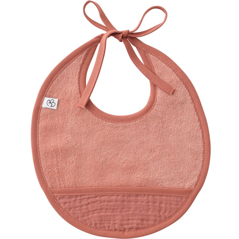 Bavoir de naissance à nouer Marsala BB & Co