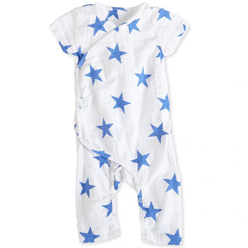 Combinaison Kimono étoiles bleues Ultramarine (9-12 mois : 68 à 73 cm) aden + anais