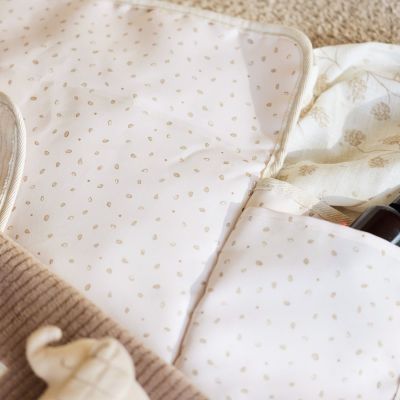 Tapis à langer nomade Cloudy Rib Oatmeal