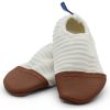 Chaussons Les Petits Velours écru (pointures 21-23) Les Pas Petits Produit 1