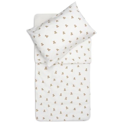 Housse de couette + taie d'oreiller Mini Teddy Bear (100 x 140 cm) Jollein