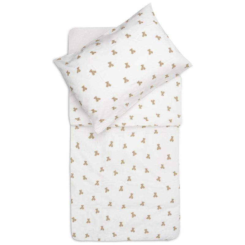 Housse de couette + taie d'oreiller Mini Teddy Bear (100 x 140 cm) Jollein Produit 1