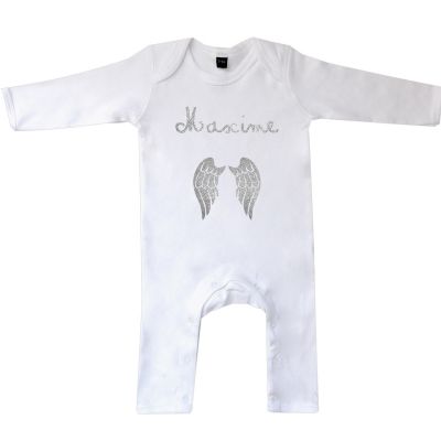Combinaison été blanche personnalisable (12-18 mois) Les Griottes