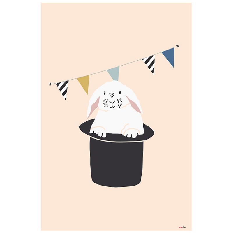 Grande affiche Lapin (60 x 40 cm) Mimi'lou