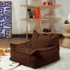 Fauteuil pouf Warm Hazel molletonné Wigiwama Ambiance 3