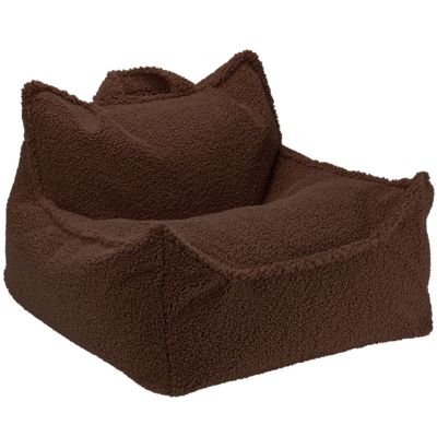 Fauteuil pouf Warm Hazel molletonné