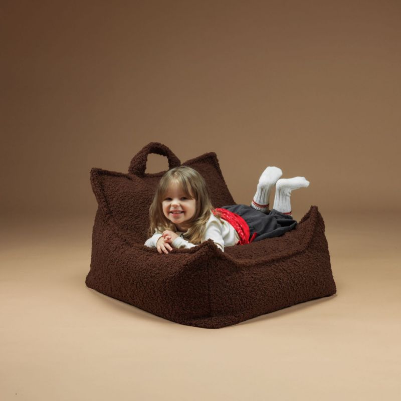 Fauteuil pouf Warm Hazel molletonné Wigiwama Ambiance 7