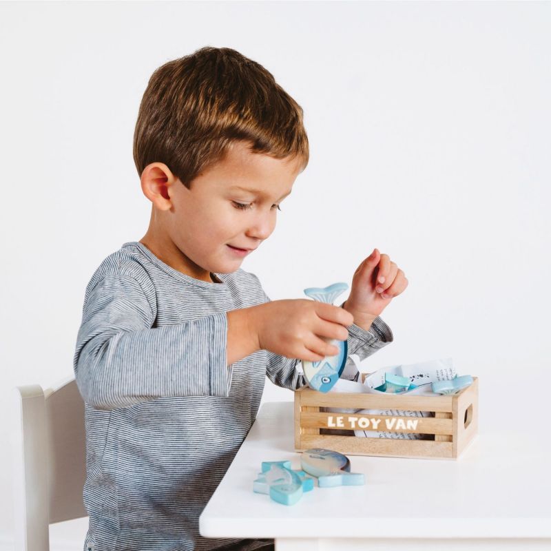 Cagette de poissons du marché en bois FSC Le Toy Van Ambiance 4