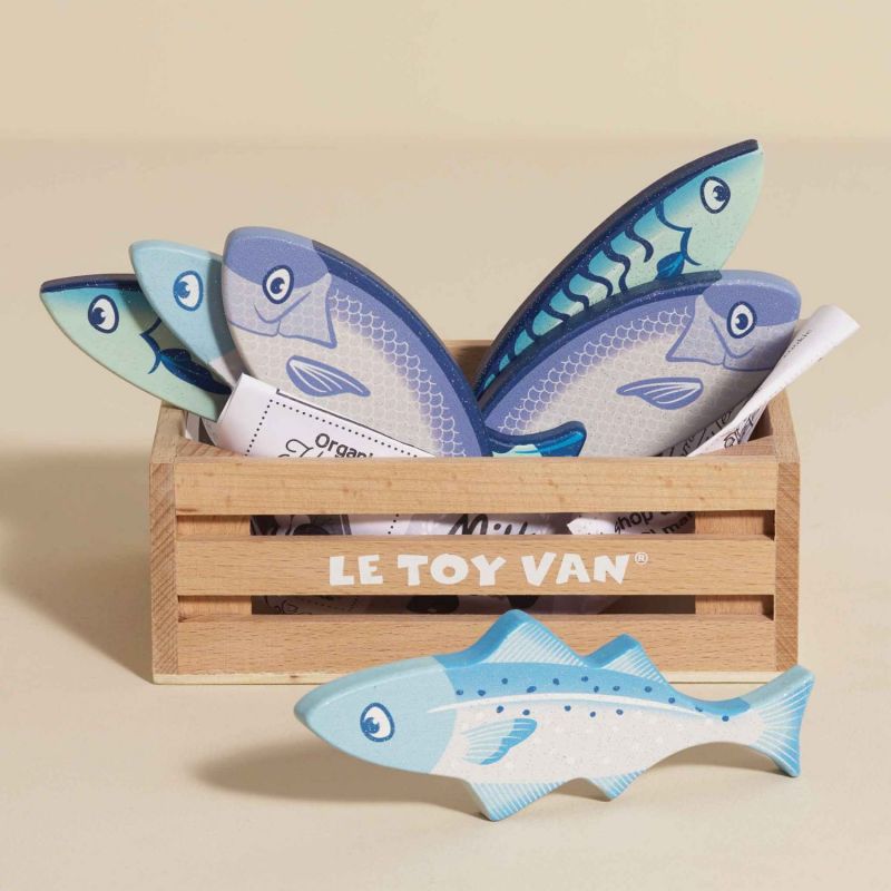 Cagette de poissons du marché en bois FSC Le Toy Van Ambiance 6