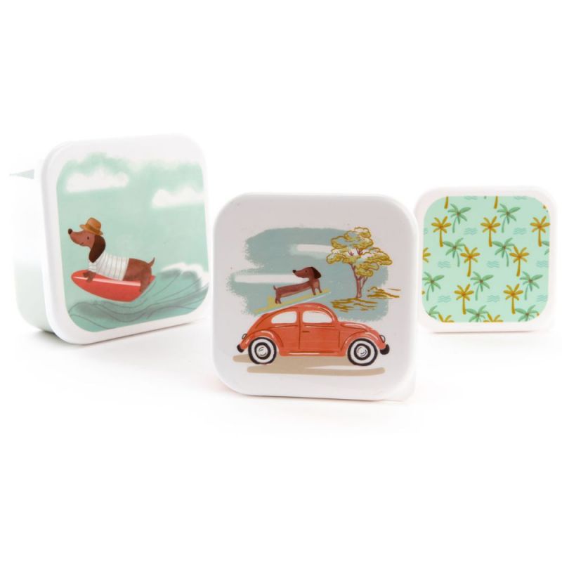 Lot de 3 boîtes à gouter Marcel Amadeus Les Petits