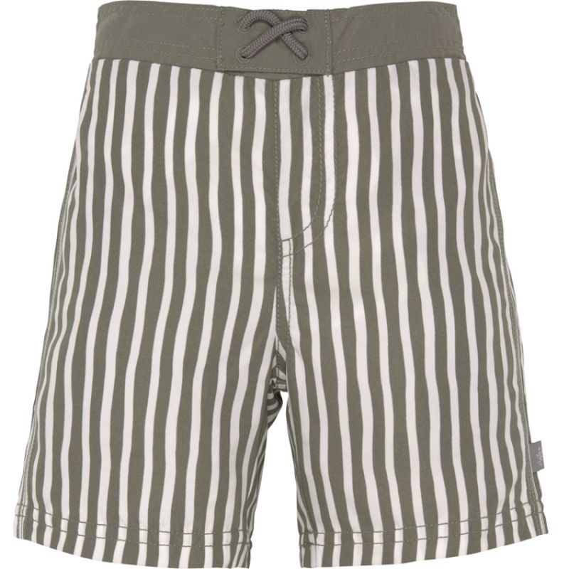 Maillot de bain short rayé olive (36 mois) Lässig