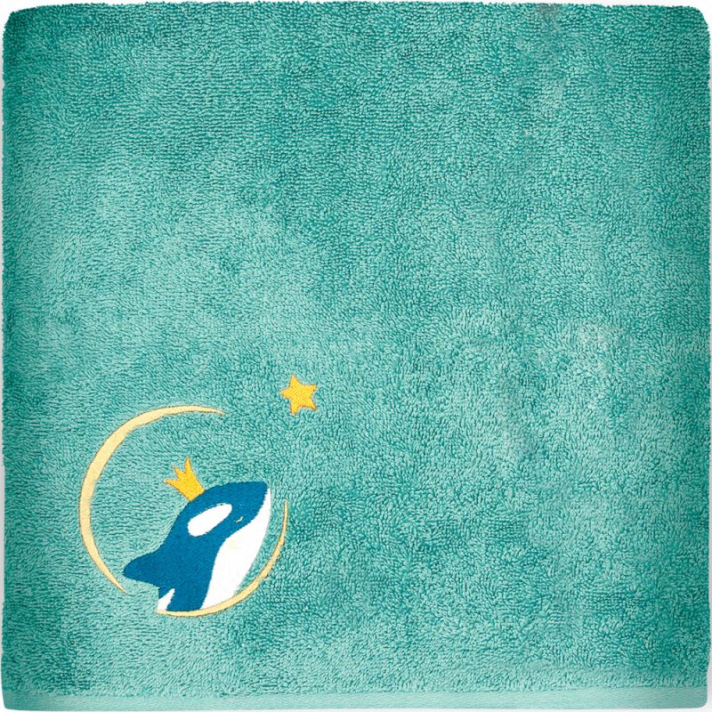 Serviette de bain orque océan personnalisable (50 x 100 cm) L'oiseau bateau