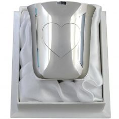 Timbale Cœur personnalisable (métal argenté) dans son coffret - Daniel Crégut