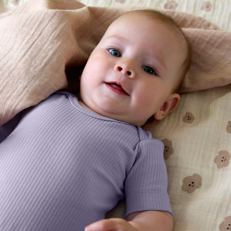 Lot de 3 langes mousseline Tiny Team taupe (60x60 cm) Lässig Produit 2