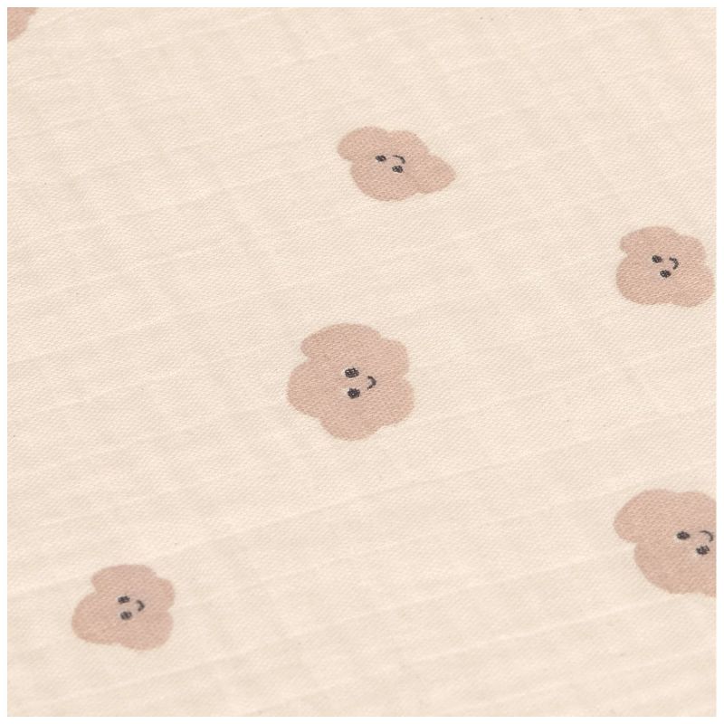 Lot de 3 langes mousseline Tiny Team taupe (60x60 cm) Lässig Produit 6