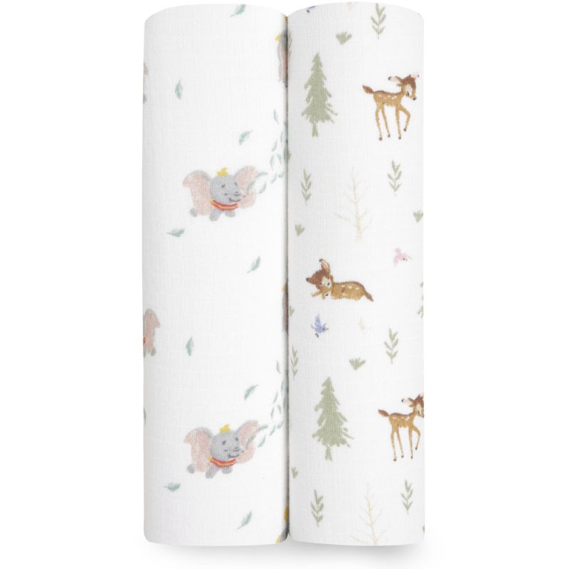 Lot de 2 langes en coton essentials disney + friends (112 x 112 cm) aden + anais